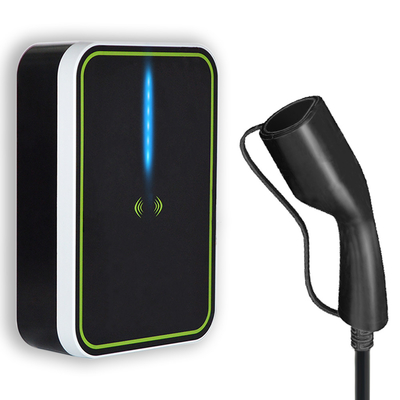 Wifi / RFID / APP  optional 5m Cable Wallbox Ev Charger SAE J1772 / IEC62196  Ev Charger Station