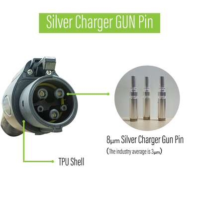 Wifi / RFID / APP  optional 5m Cable Wallbox Ev Charger SAE J1772 / IEC62196  Ev Charger Station