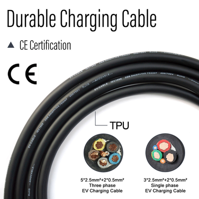 Wifi / RFID / APP  optional 5m Cable Wallbox Ev Charger SAE J1772 / IEC62196  Ev Charger Station