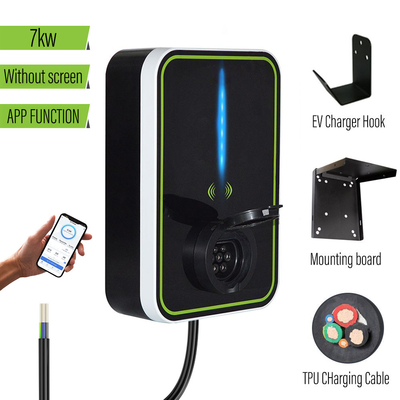 Cargador de Ev Wallbox del hogar 3.6KW/7KW/11KW/22KW con el APP para el coche eléctrico